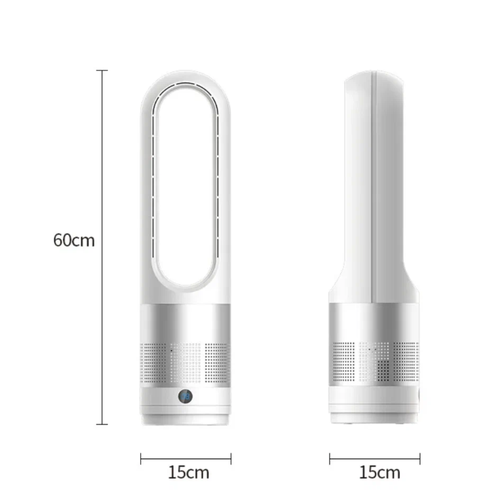 Колонный безлопастной вентилятор охлаждения воздуха для дома и офиса 3 режима работы 8 скоростей высота 57см с пультом 499000₽