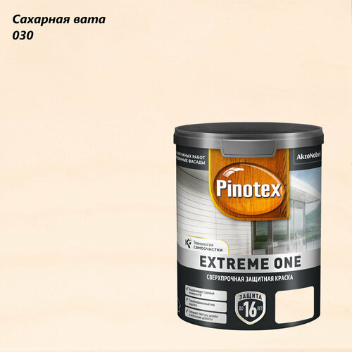 Краска защитная сверхпрочная для древесины фасадов Pinotex Extreme One 09л сахарная вата 030 2544₽