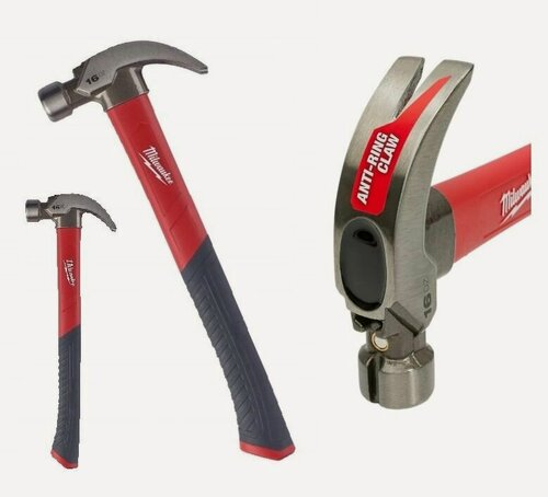Изображение товара Молоток инженерный с рукояткой из стекловолокна Milwaukee 450 г