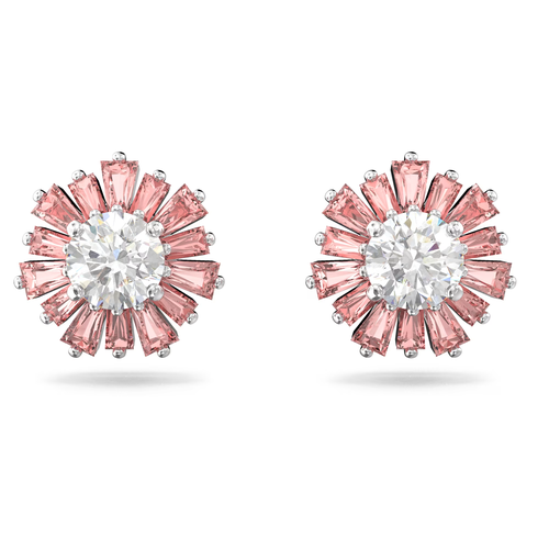 Серьги SWAROVSKI кристаллы Swarovski розовыйсеребристый 4600₽