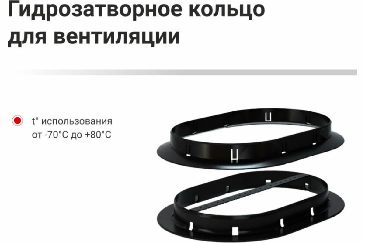 Gervent Кольцо гидрозатвора, черный КГ/черн — фото 1