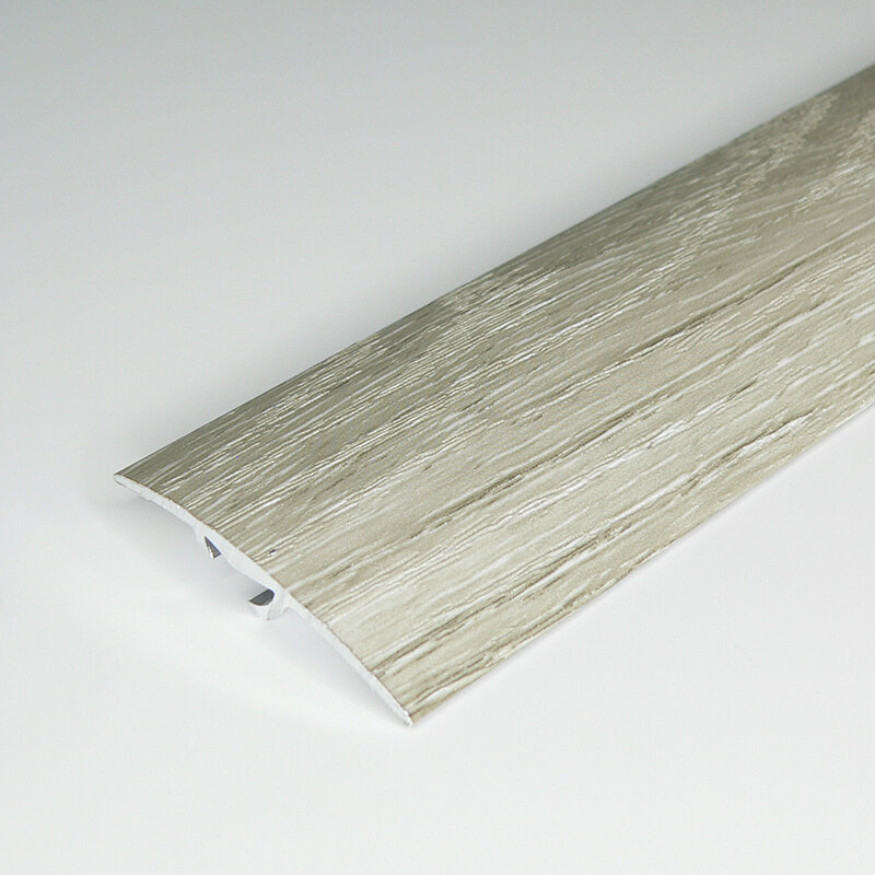 Порожек со скрытым креплением разноуровневый 43 мм длина 09 м порог алюминиевый Русский профиль ламинация дуб грей