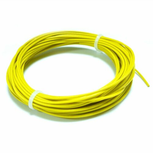 Провод монтажный мглф 0,35 (желтый) 10 метров