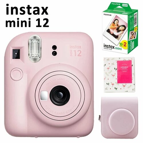 Fujifilm Instax Mini 12 мгновенная камера пленка альбом сумка Blossom Pink 12560₽