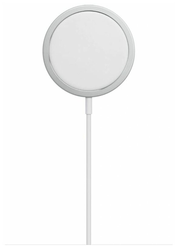 Беспроводное зарядное устройство Apple MagSafe Charger, USB type-C, 15Вт, 2A, белый/серебристый