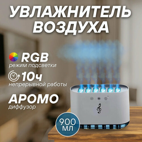 Увлажнитель воздуха Реагирует на Музыку ультразвуковой увлажнитель воздуха для дома для помещений 990₽