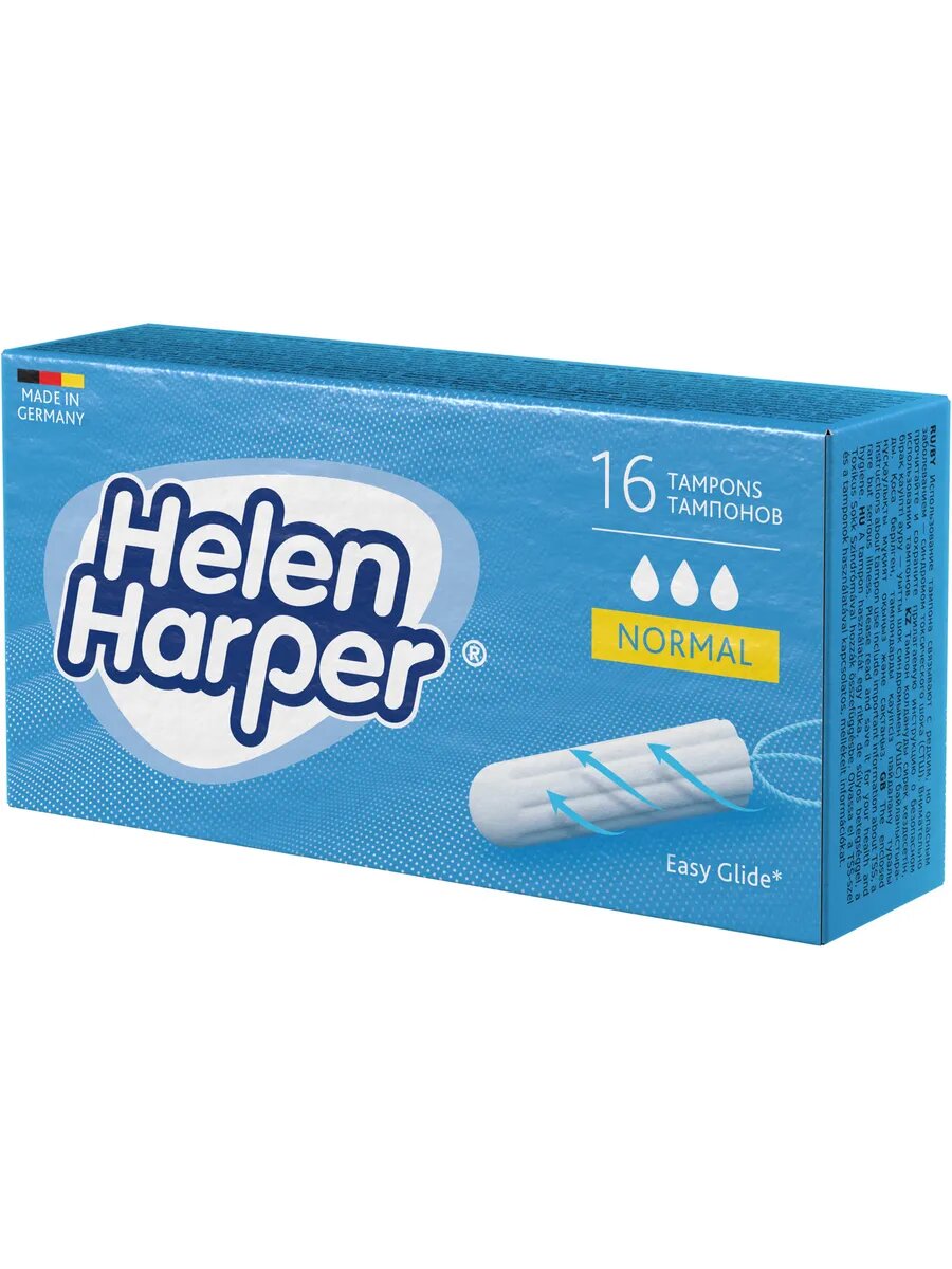 Тампоны женские Helen Harper Normal, 3 капли, 32 штуки, без апликатора — фото 1