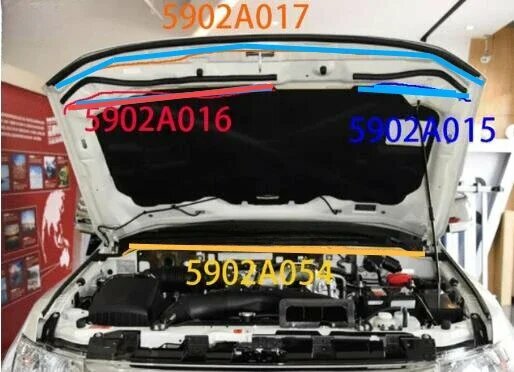 1 или 4 шт. резиновое уплотнение капота для Pajero 4th 5902A016 V90, полоса капота для Montero, уплотнитель для бензина Shogun V80 2007-2020, 4 pcs kit v97
