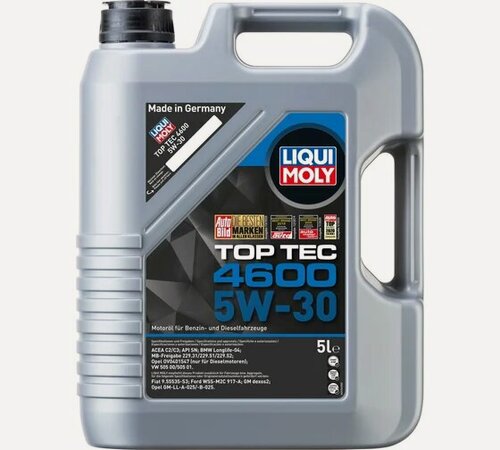 Изображение товара Моторное масло LIQUI MOLY Top Tec 4600 НС-синтетическое, 5W-30, SN, C2/C3, 5 л, артикул 2316