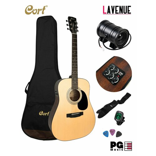 Трансакустическая гитара с чехлом и набором аксессуаров Cort CAP GGP-02 OP