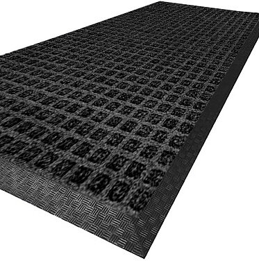 Грязезащитный ворсовой ковер Премиум — класса «Guzzler», черный, 1200х1800х10мм