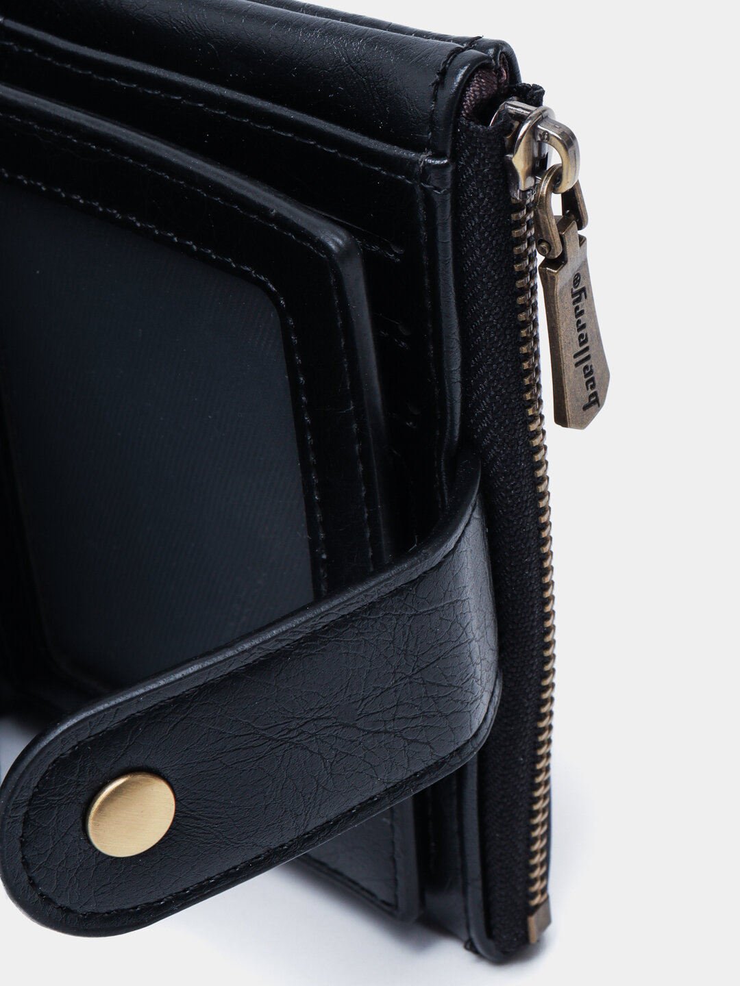 Портмоне baellerry, фактура гладкая, черный — фото 1
