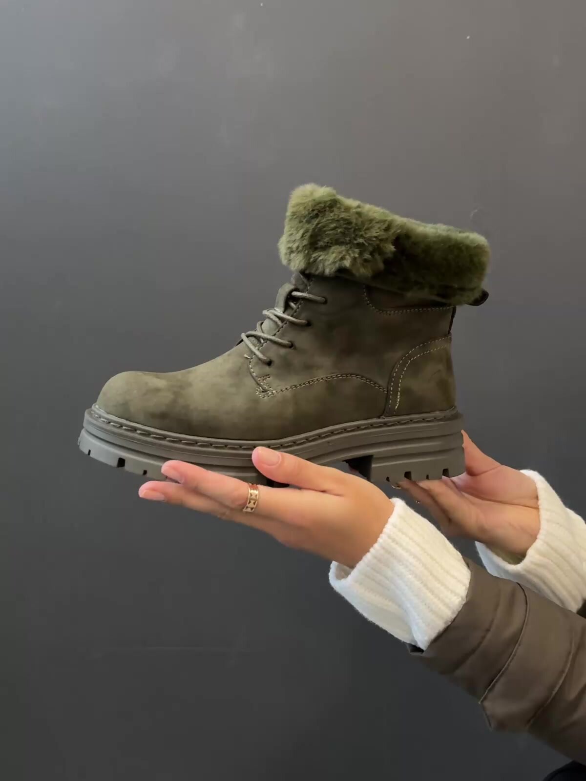 Ботинки дерби Bridget, размер 40, хаки — фото 1