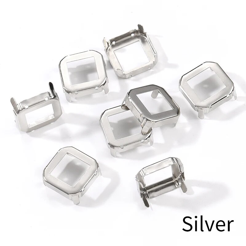 XIAOPU медные квадратные когти для бижутерии 23 мм Silver K