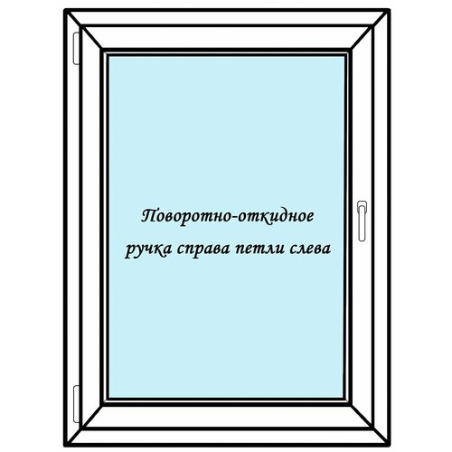 Окно ПВХ Шир х Выс 520х520 Melke 70 мм левое одностворчатое пов-отк2-х камерный мультипакет москитная сетка - арт 51313956354 цвет Белый 12645₽