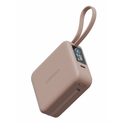 Energea АКБ MagPac MINI Plus, 10000W Magnetic wireless 15W +С 20W +2 C cables and Display Pink