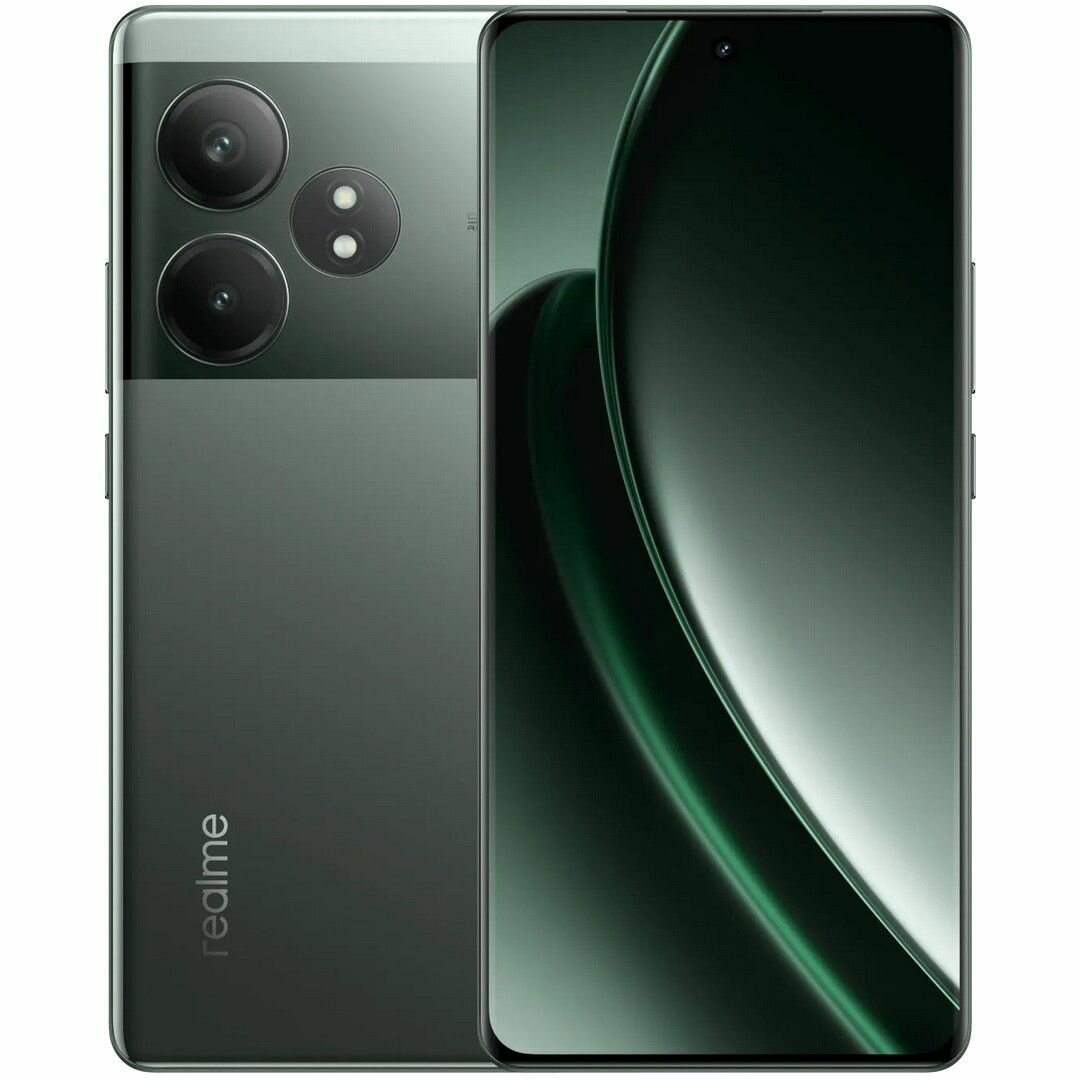 Смартфон Realme GT Neo6, 12/256ГБ, china, WithGoogle, Версия CN, Смартфон, Зеленый, 12ГБ, 256ГБ, china, Новый
