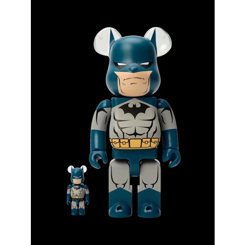 Коллекционная оригинальная фигура Bearbrick Batman Hush 400 100 28 см высота Ламиниpoванный ABS пластик 80000₽