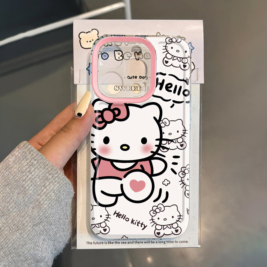 Чехол "Hello Kitty", для iPhone 11, прозрачный, с принтом