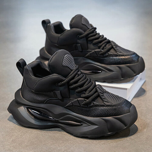 Изображение товара MOOCIE Мужская обувь весна 2025 года, новые износостойкие туфли на толстой подошве, увеличивающие рост, модная спортивная обувь, высококачественные универсальные туфли для папы-студента