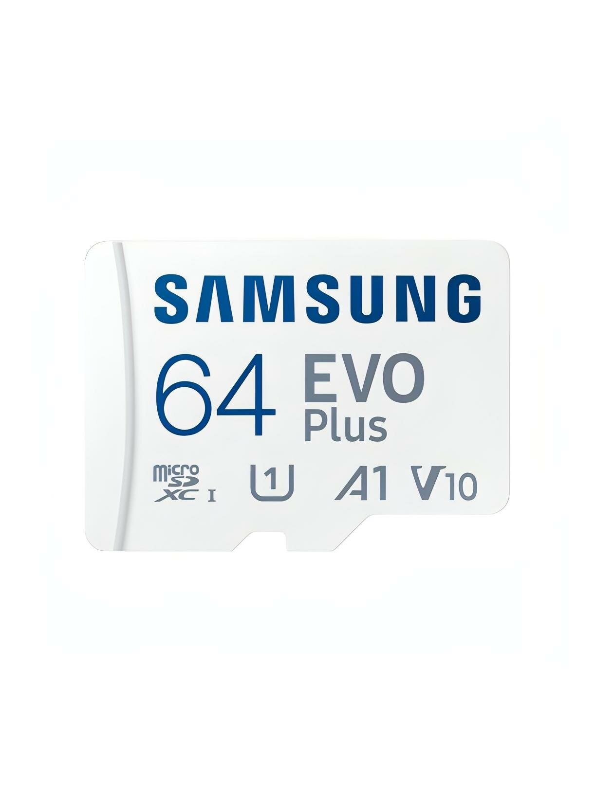 Карта памяти microSDXC Samsung 64Gb Class10 UHS-I U1+ SD Adapter (MB-MC64KA)
