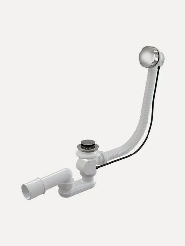 Изображение товара Слив-перелив Aquanet V55R, для ванны, полуавтоматический донный клапан, белый, 70 см