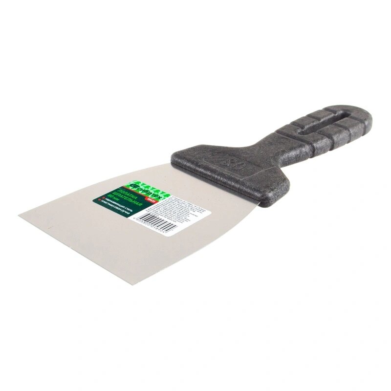 Шпатель СИБРТЕХ лопатка нерж. сталь 80мм пластм. ручка (85433)