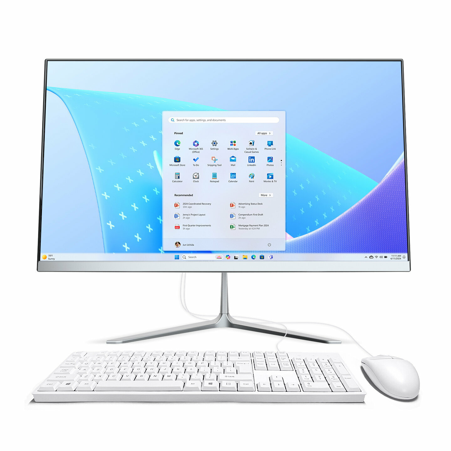 21.5" Моноблок (Intel Core i5-2410M (2.3 ГГц) RAM 16 ГБ SSD 512ГБ Intel HD Graphics Windows 10 Pro) мышк клавиатура