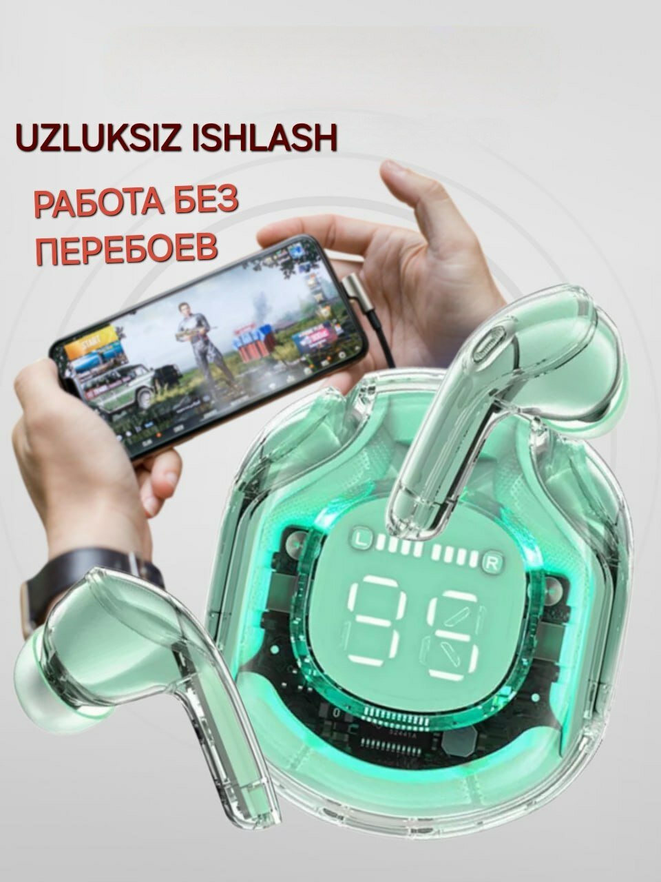 Наушники беспроводные Hi-Fi Pods, для iPhone и Android, сенсорные