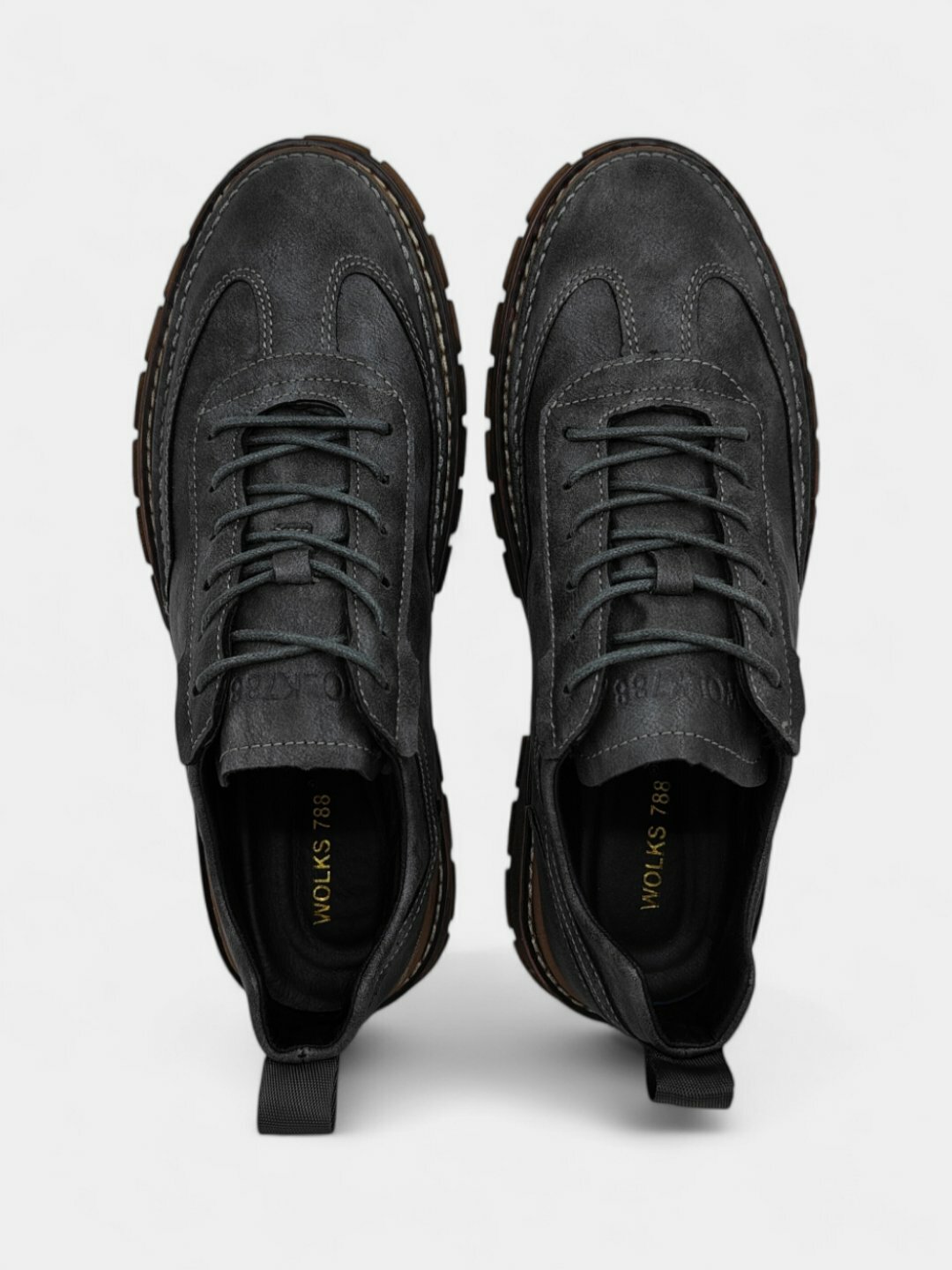 Лоферы  Туфли мужские Solid Step, из экокожи, водонепроницаемые, размер 38 39 40 41 42 43, белый — фото 1