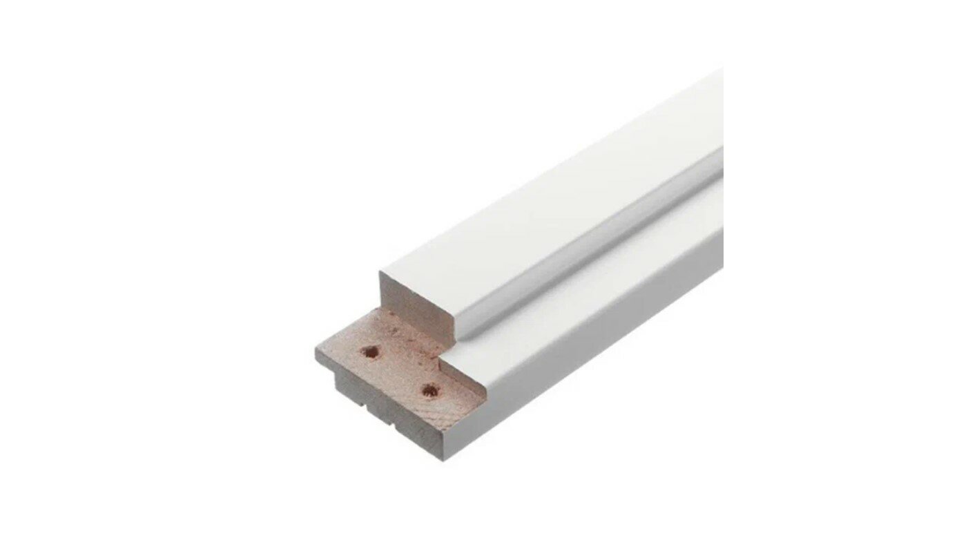 Коробка дверная 70х34х2070 мм (720 мм) финишпленка белая с петлями (25 шт.)