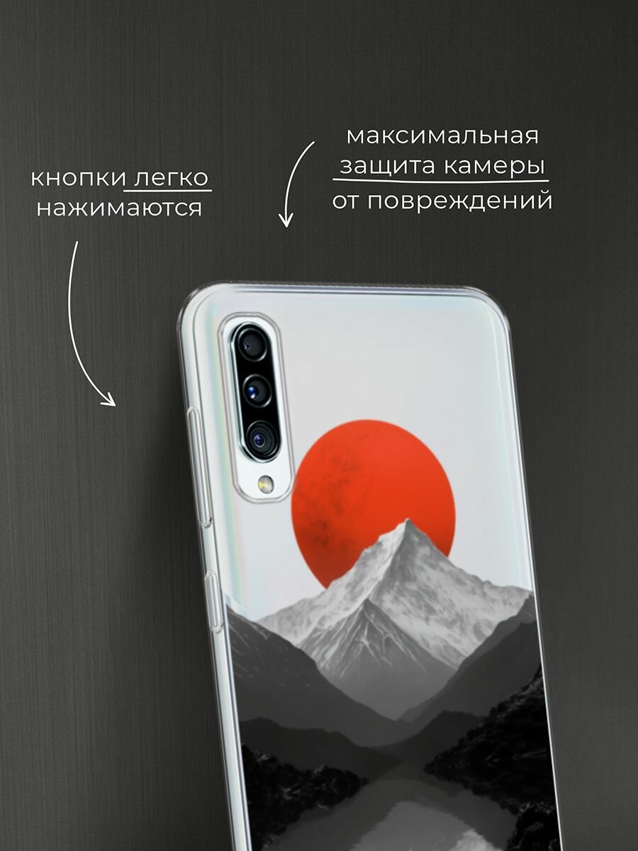 Чехол на Samsung Galaxy A50/A30s / Самсунг Галакси A50/A30s с принтом Белая гора 2, прозрачный — фото 1