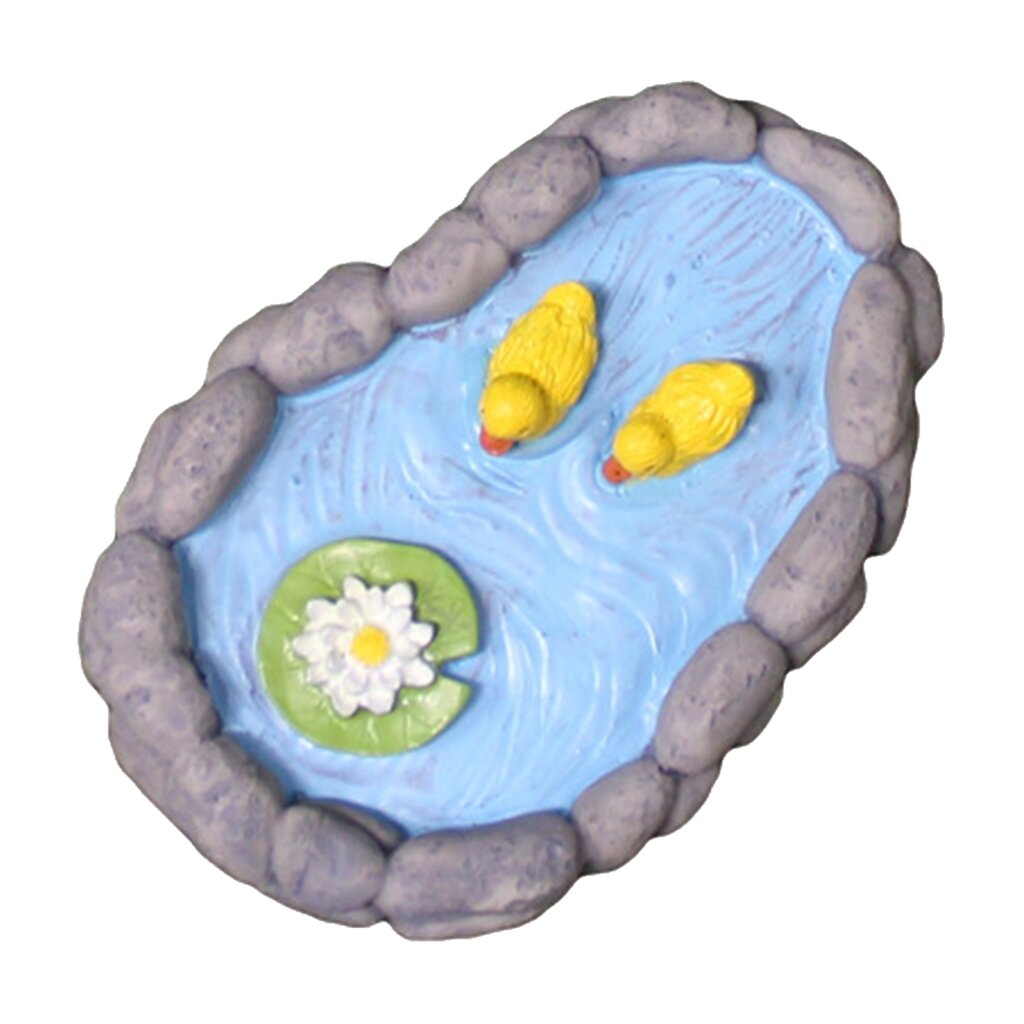 Миниатюрный пруд фигурки из смолы аксессуары для микро-ландшафта сада DIY статуэтки для дома и улицы