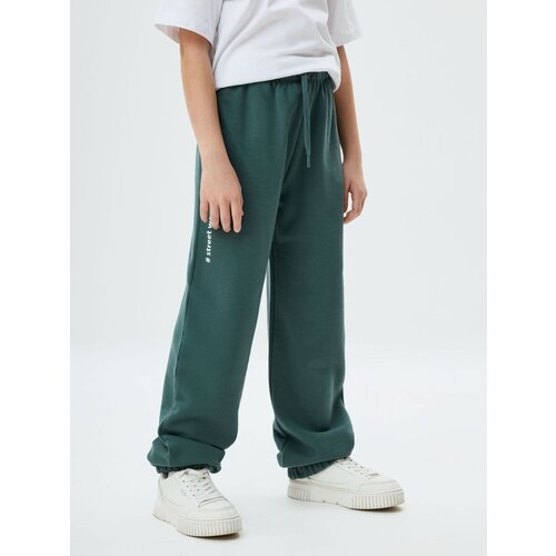 Брюки Sela, размер 152, зеленый брюки sela размер 152 зеленый