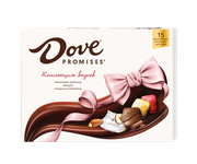 Шоколадные конфеты Dove Promises, Коллекция вкусов c фундуком, миндалем и карамелью с волнующими посланиями, 118г