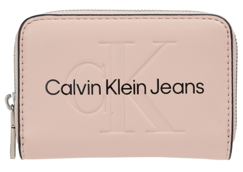 Кошелек Calvin Klein Jeans, фактура гладкая, бежевый