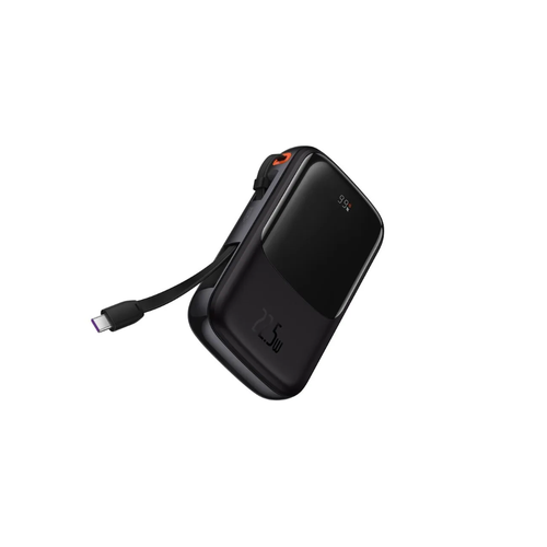 Внешний аккумулятор повербанк Baseus Qpow Pro Power Bank 10000mAh 225W Type-C Edition Black cable Type-C 3A 03m PPQD060101 343900₽