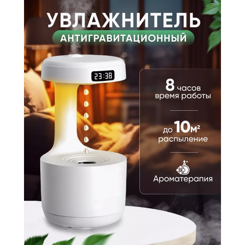 Увлажнитель воздуха ультразвуковой с антигравитационным эффектом и подсветкой детский ночник капли вверх Miralda_Shop 198700₽
