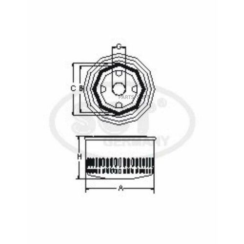 Фильтр масляный Sct SM127 192₽