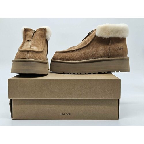 фото Ботинки ugg funkette platform boots, размер 37 eu, chestnut