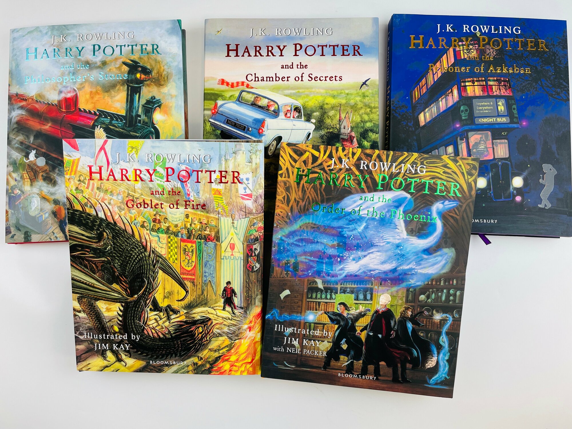 Harry Potter set набор 5 книг illustrated by Jim Kay на английском языке