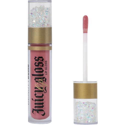 Блеск для губ Beauty Bomb Juicy тон 05 прозрачный розовый пенал с блестками русалка