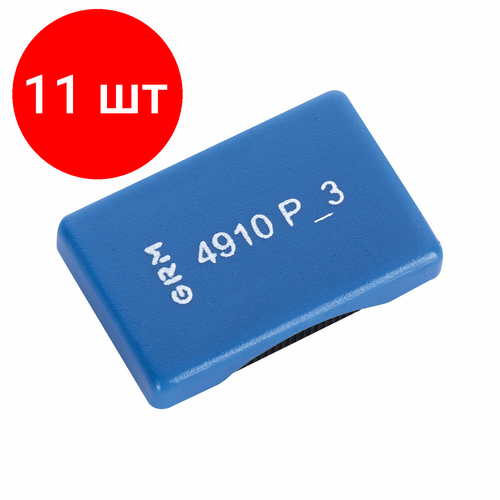 штамп grm grm 4910 p3 прямоугольный оплачено 26х9 мм 1 шт Комплект 11 шт, Подушка сменная 26х9 мм, для GRM 4910-РЗ, TRODAT 4910, 4810, 4810 BANK, 171000014