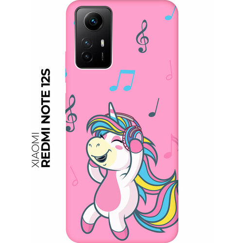 Матовый чехол Musical Unicorn для Xiaomi Redmi Note 12s / Сяоми Редми Ноут 12с с 3D эффектом