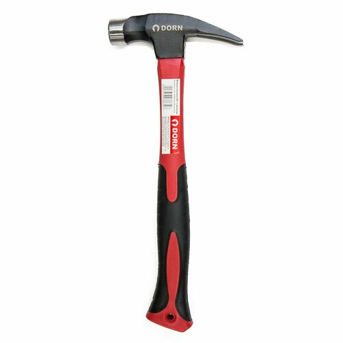 Молоток плотника DORN 500 г с магнитом, с фиберглассовой рукояткой