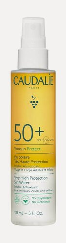 Изображение товара CAUDALIE Vinosun Солнцезащитная вода-спрей SPF 50+, 150 мл