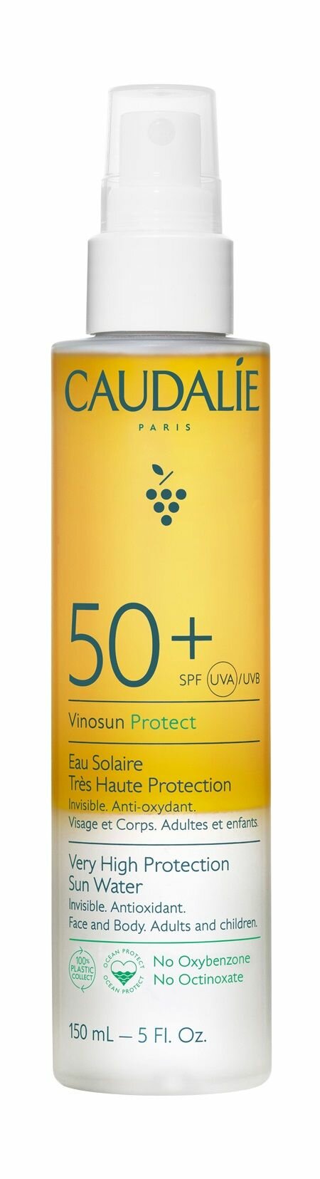 Солнцезащитная вода-спрей для тела / Caudalie Vinosun Very High Protection Water SPF50+