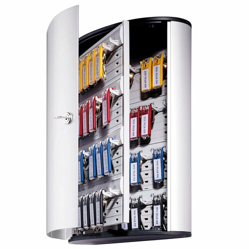 Durable D1954-23 Ключница металлическая настенная Durable Key Box на 48 брелоков 302 x 400 x 118 мм Серебристый 32723₽