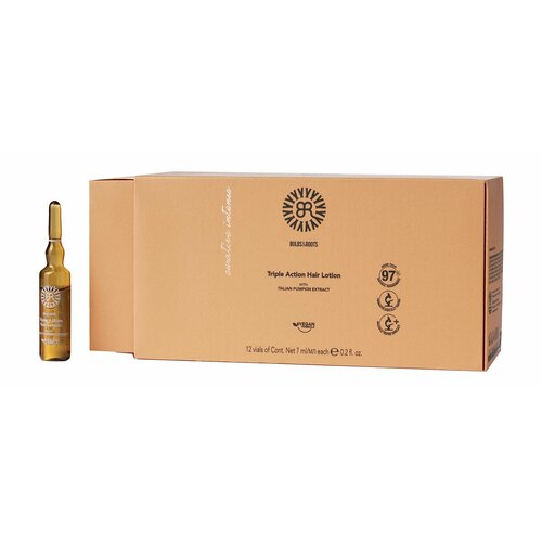 Тонизирующий лосьон для волос тройного действия с экстрактом тыквы BulbsRoots Curative Intense Triple Action Hair Lotion 4072₽