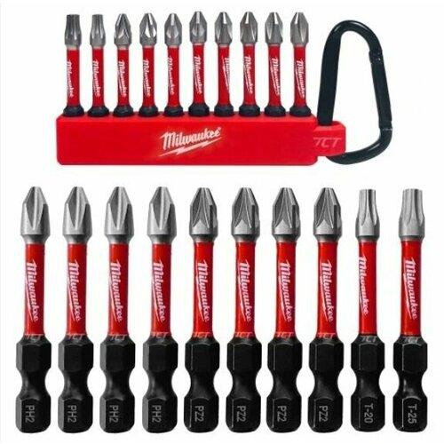Набор бит и держателя с карабином Milwaukee SHW 2 10шт 1300₽